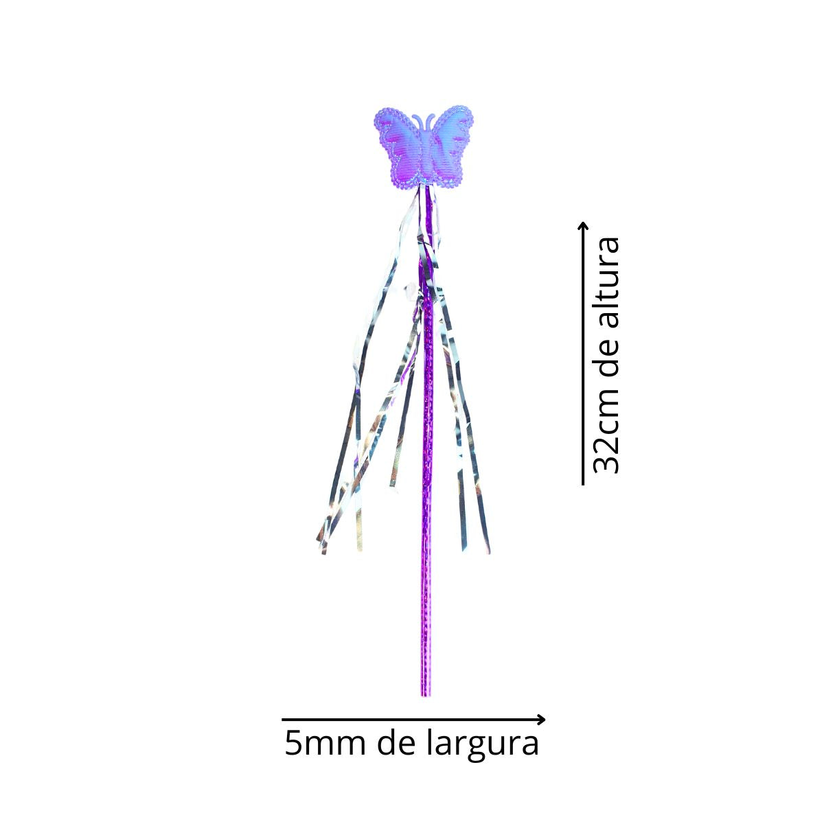 Kit Asa de Borboleta Acessórios Fantasia Carnaval Lilás Kit Asa de Borboleta Acessórios Fantasia Carnaval Lilás
